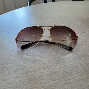 Tory Burch Gold Aviator Sunglasses